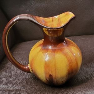 Vintage RARE Blue Mountain Pottery Canada Harvest Gold Jug / Vase, 6.5"H  MINT